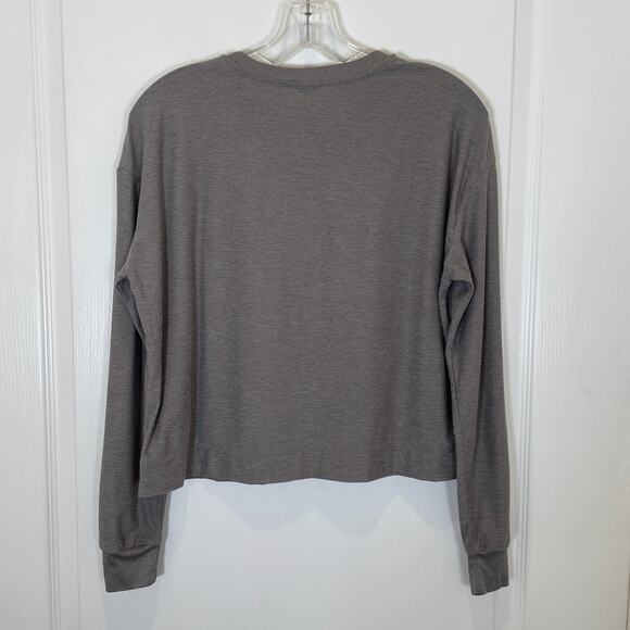 Vuori Daydream Crew Top in Heather Gray Long Sleeve S - Picture 5 of 5